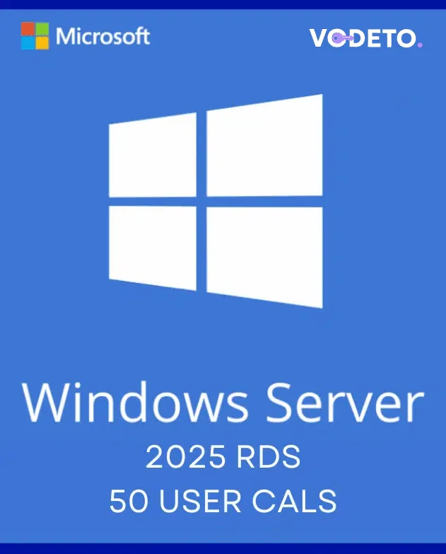 Windows Server 2025 Remote Desktop Services – 50 User CALs Certificate