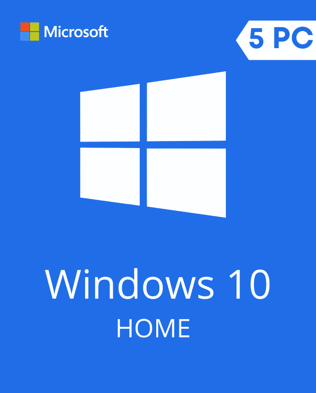 Windows 10 Home – Digital License Key (5 PCs)